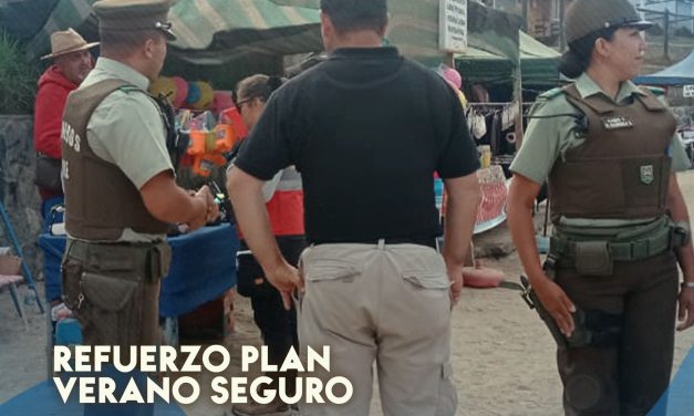 Refuerzan acciones del Plan Verano Seguro en Quintero